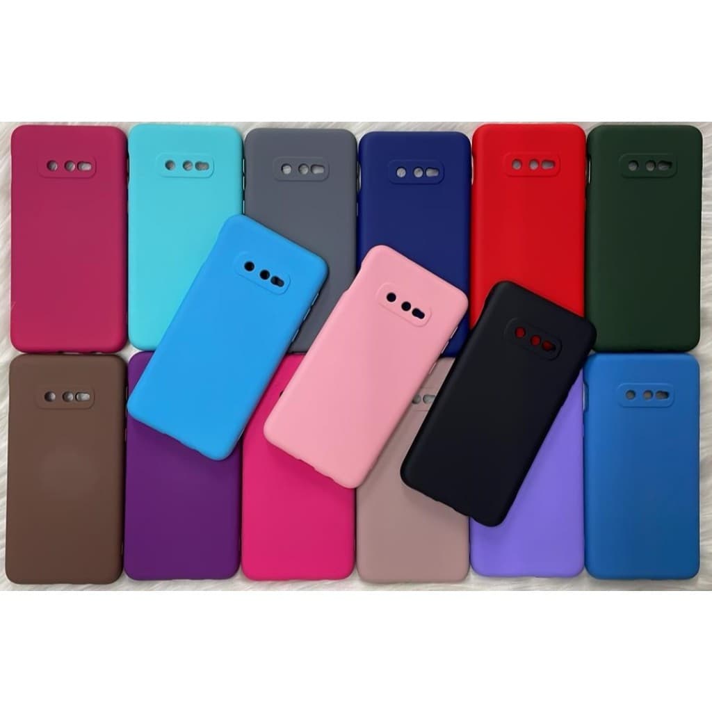 Capa Capinha Para S10E  Samsung Silicone Aveludado POR DENTRO