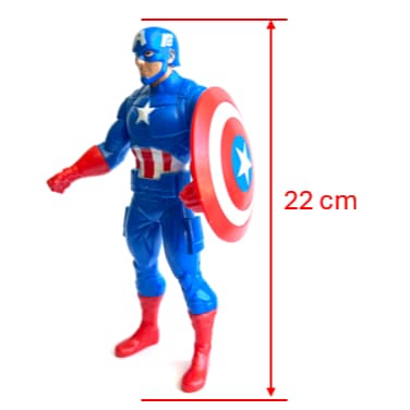 Boneco Capitão América Marvel 22 cm Action Figure Articulado Original Licenciado