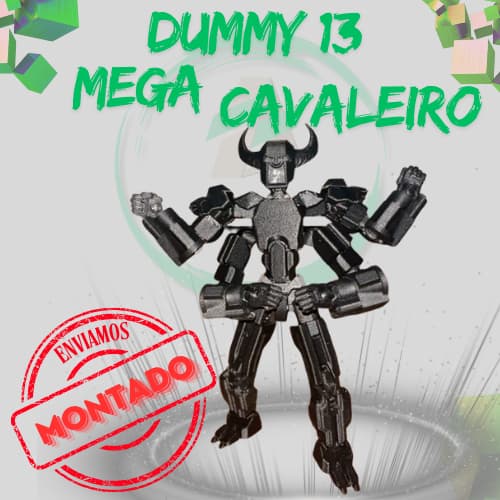 Boneco Dummy 13 - Mega Cavaleiro Armadura Potente - Totalmente Articulado Boneco # MONTADO # Brinquedo Exclusivo