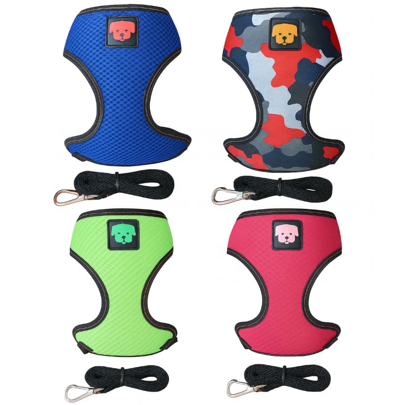 Coleira Peitoral Colete Guia Pet Luxo Cachorro e Gato Pequenos e Medio Porte Confortavel Ajustavel