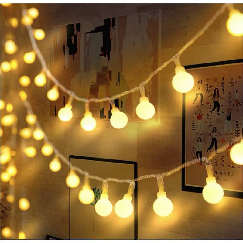 Cordão Luminária Fio C/ 20 LEDS 3 Metros Para Decoração