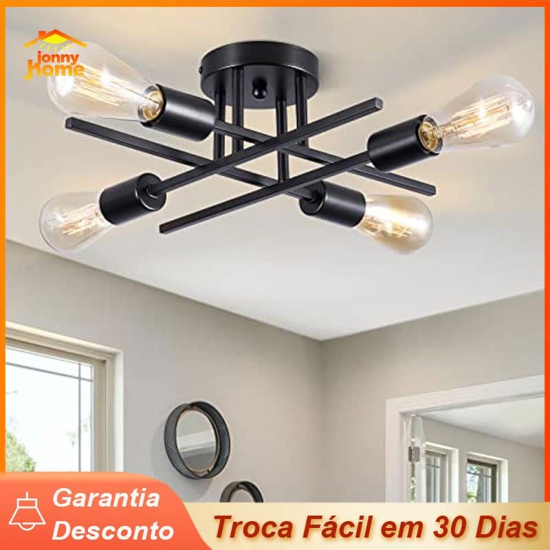 Lustre Led Moderno 4/6 Lampadas Luminária de Teto para sala/cozinha/quarto Iluminação Decorativa De Casa