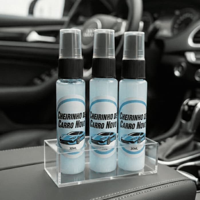 Cheirinho carro novo Aromatizante importado para carro 30 ml Cheiro de Novo Kit