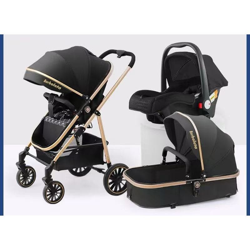 Carrinho Completo 3 EM 1 Com Moisés e Bebe Conforto - Modelo Europeu Luxo 520