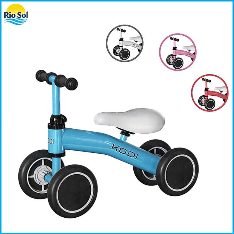 Bicicleta De Equilíbrio Andador Infantil Sem Pedal 4 Rodas Segura para de Caminhada Crianças 1-3 Ano P14