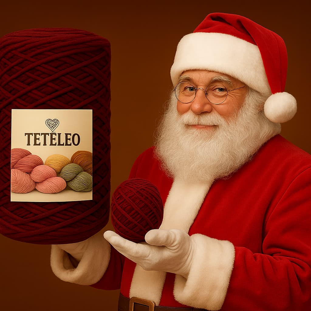 Barbante Para Crochê Teteleo  Fio Premium Número 6 Colorido N.º 6 Colorido Tricô Artesanato