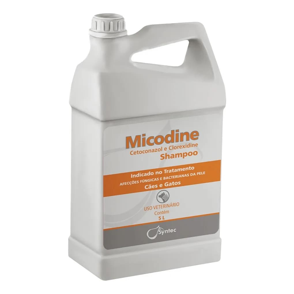 Shampoo Micodine Para Cães E Gatos 5l - Syntec - Envio Imediato