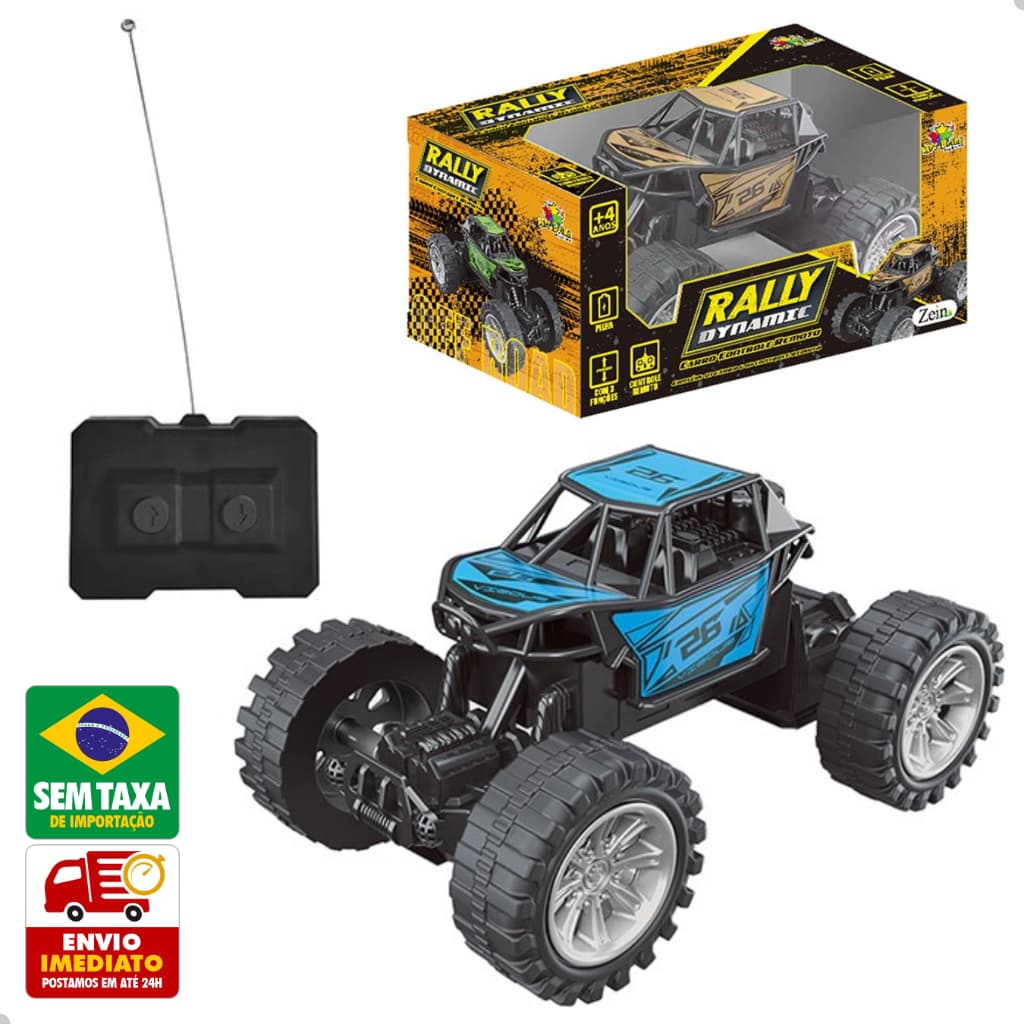Carrinho Controle Remoto Rally 1:24 3 Funções Off Road Infantil Escolha a Cor