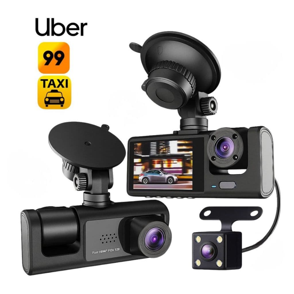 Camera para Carro Veicular Frontal Traseira Interna Full HD 1080P