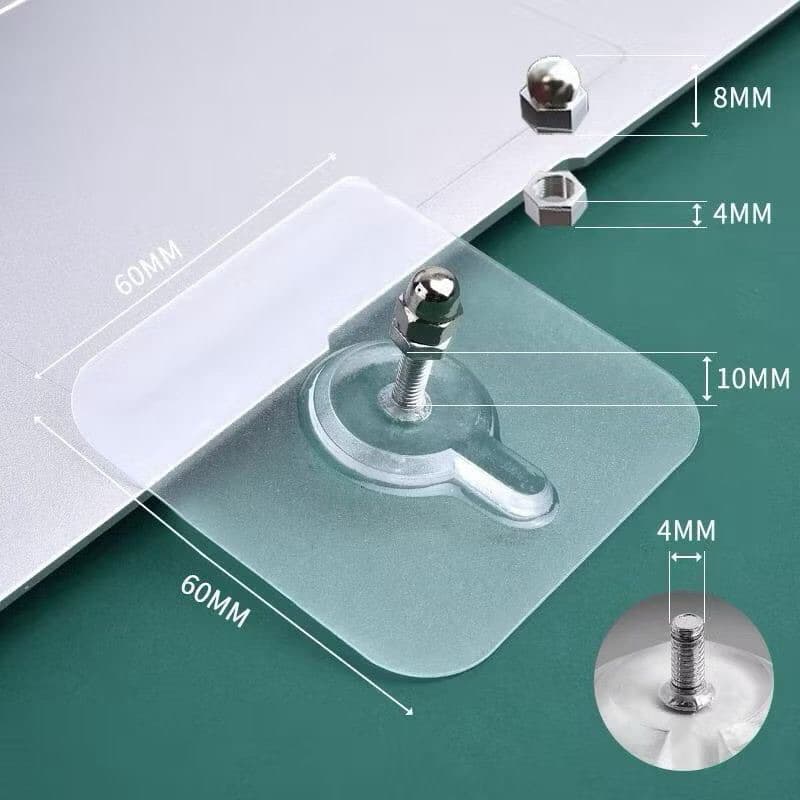 Kit 8 PÇS Gancho de Parede Adesivo Multiuso Para Pendurar Quadros Utensílios De Cozinha Banheiros Parafuso