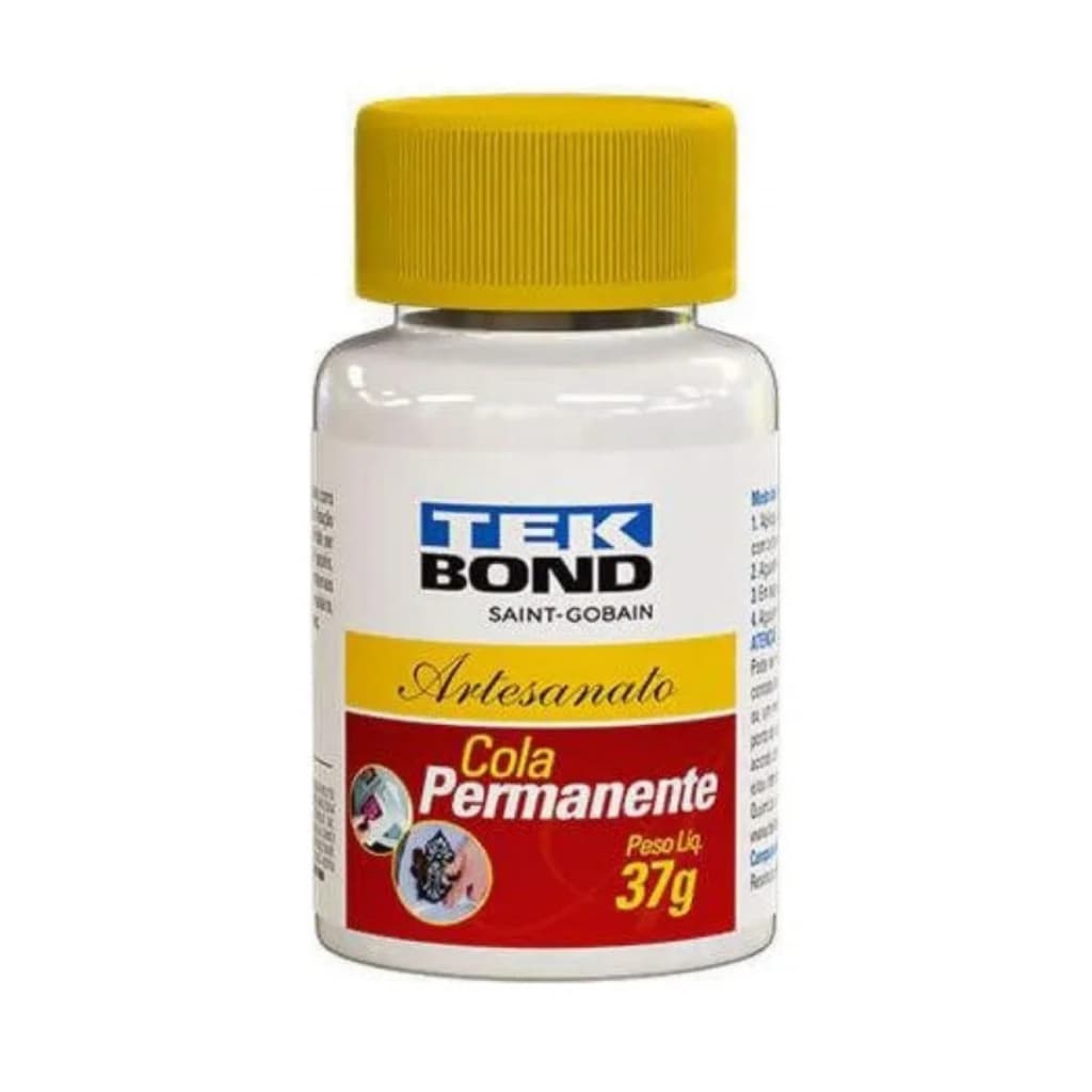 Cola Para Tecido Tekbond 37g Permanente Lavável Alta Fixação Adesivo Têxtil Para Roupa Jeans Patchwork Artesanato