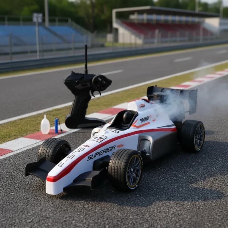 Carrinho Controle Remoto Recarregável 7 Funções Solta Fumaça Formula 1 Premium Edição Limitada Sport