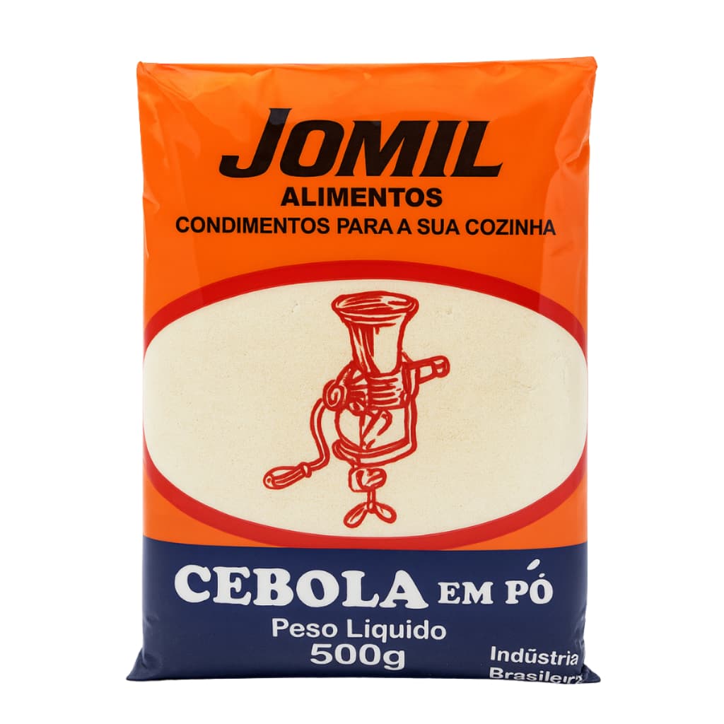 Cebola em pó Jomil 500g Condimento Tempero Culinário Carnes Molhos Profissional Cozinha Doméstico
