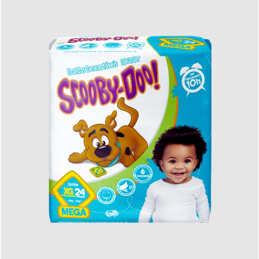 Fralda Scooby-Doo XG 24 unidades - CCM
