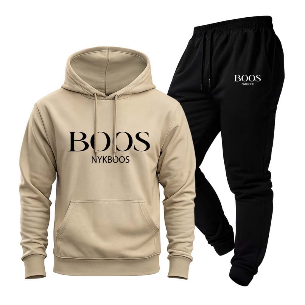 Conjunto Moletom BNYK Calça E Blusa de Frio Capuz Bolso Canguru Unissex  Algodão PROMOÇÃO