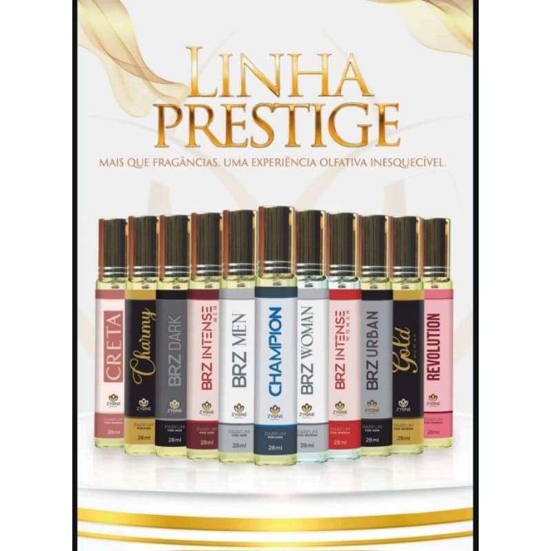 Perfume importado Zyone – 28ml, longa duração, linhas feminina e masculina.