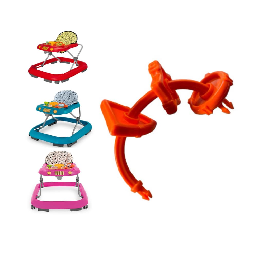 Brinquedo Peça Laranja para Andador Infantil Safari Bebê Tutti Baby - Unidade