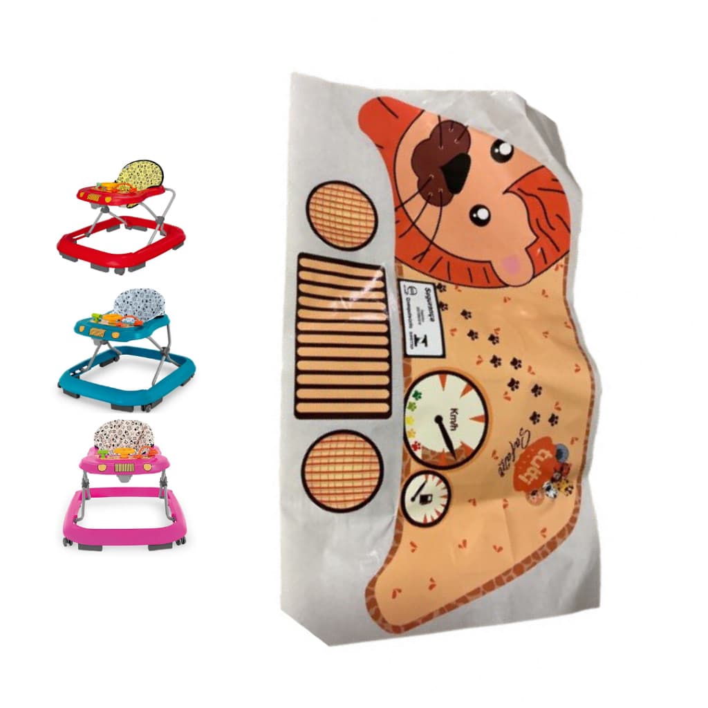 Adesivo para Andador Infantil Bebê Tutti Baby Safari Comfort - Cartela