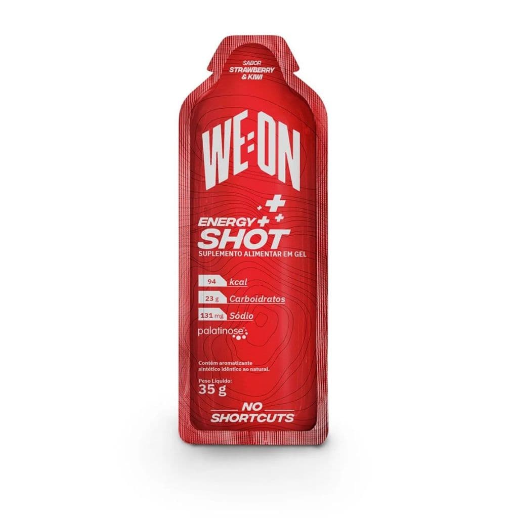 Gel Weon Carbo Energy Shot We-on Sabor Strawberry e Kiwi Sachês Em Gel - 1 unidade