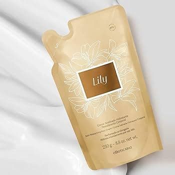 Refil Creme Acetinado Desodorante Hidratante Corporal Lily 250g O Boticário