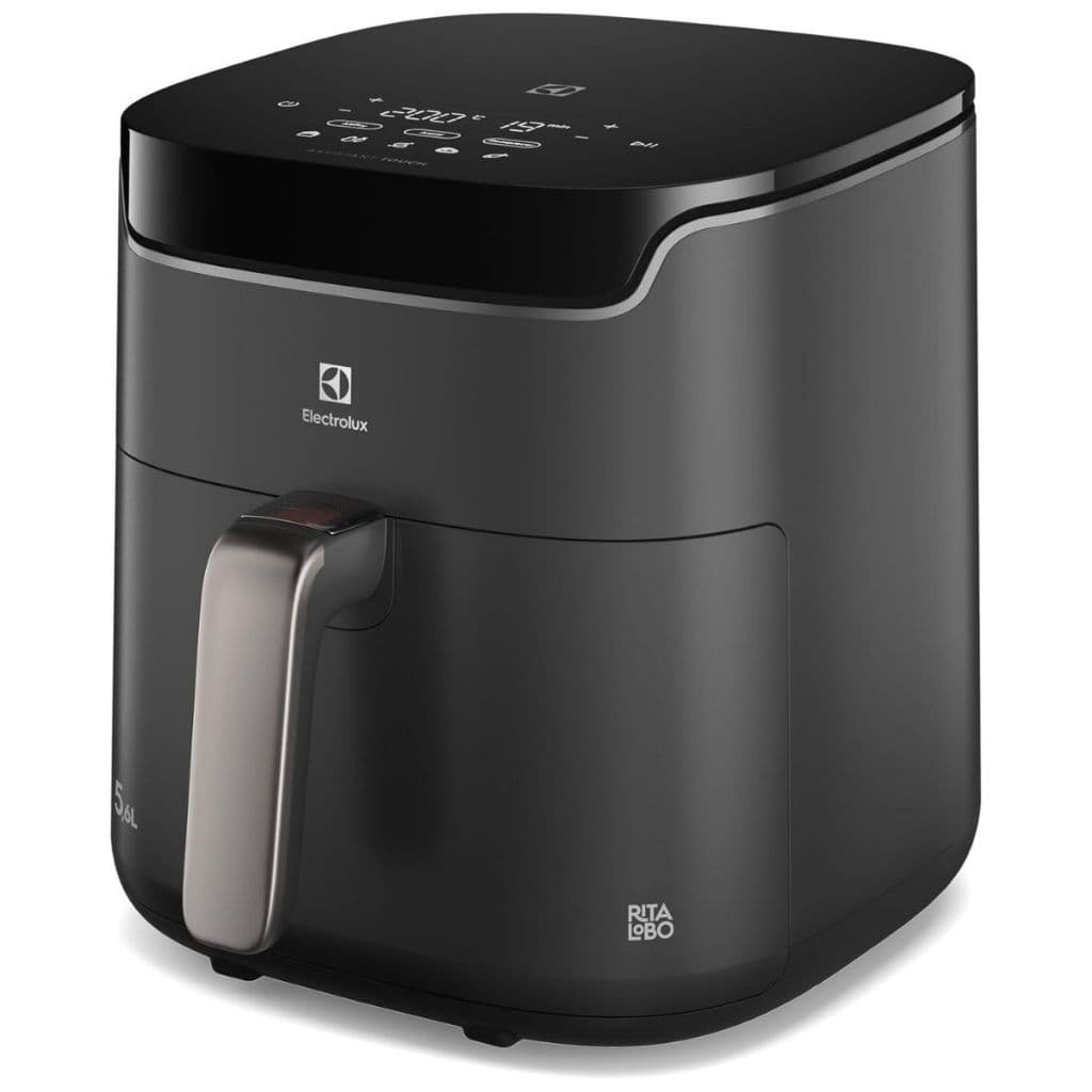 Fritadeira Air Fryer Electrolux Sem Óleo Rita Lobo 5,6L Digital Cinza 1400W Experience Original 127V