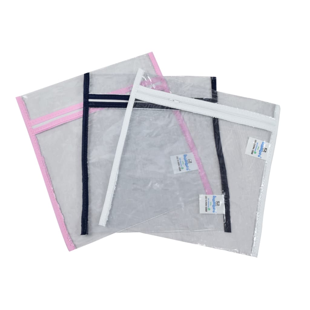 Kit 5 6 7 8 10  Saquinhos Maternidade Multiuso Transparente Organizador Enxoval Com Zíper Impermeável Bebê Menino Menina