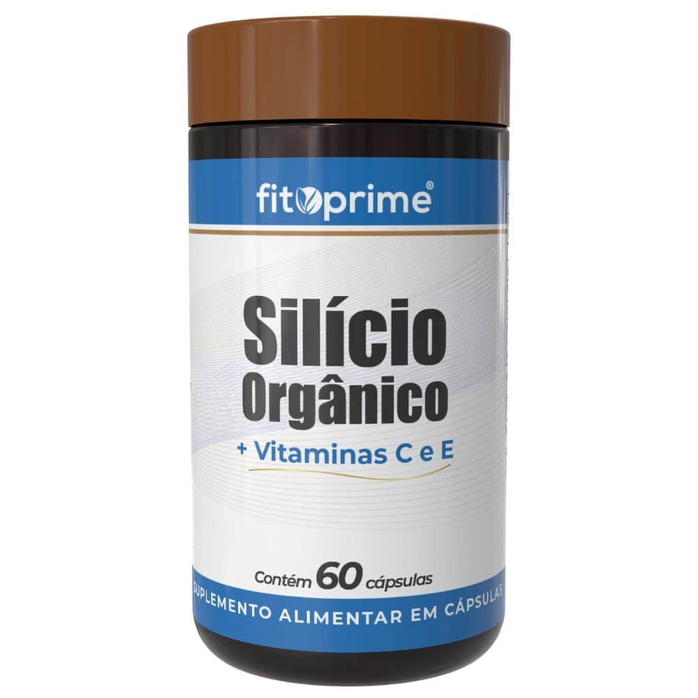 Silício Orgânico Fitoprime com Vitaminas C e E Suplemento Alimentar 60 Cápsulas