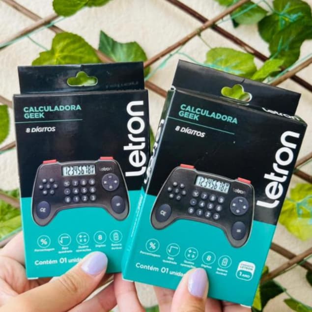 Calculadora Controle Video Game Playstation Geek Material Escolar 8 Digitos Gamer