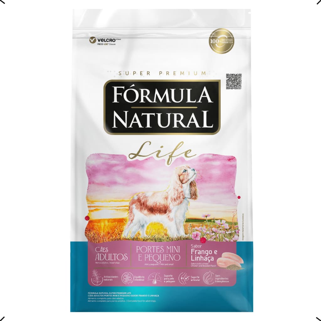RAÇÃO FORMULA NATURAL LIFE ADULTO RAÇA PEQUENA 15KG