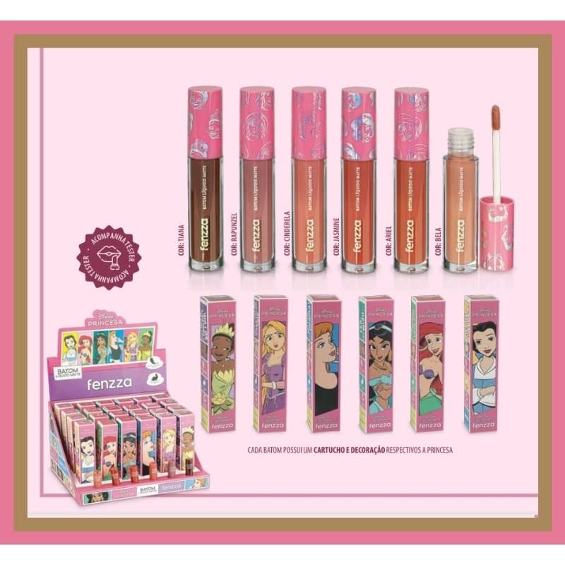 BATOM LIQUIDO MATTE PRINCESAS - FENZZA