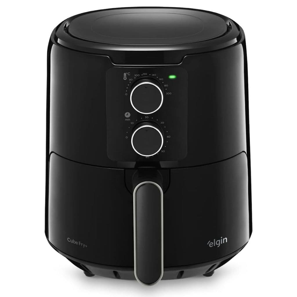 Fritadeira Air Fryer Sem Óleo Cube Fry 4,2L 1600W Potente Moderna Controle de Temperatura Elgin 127V