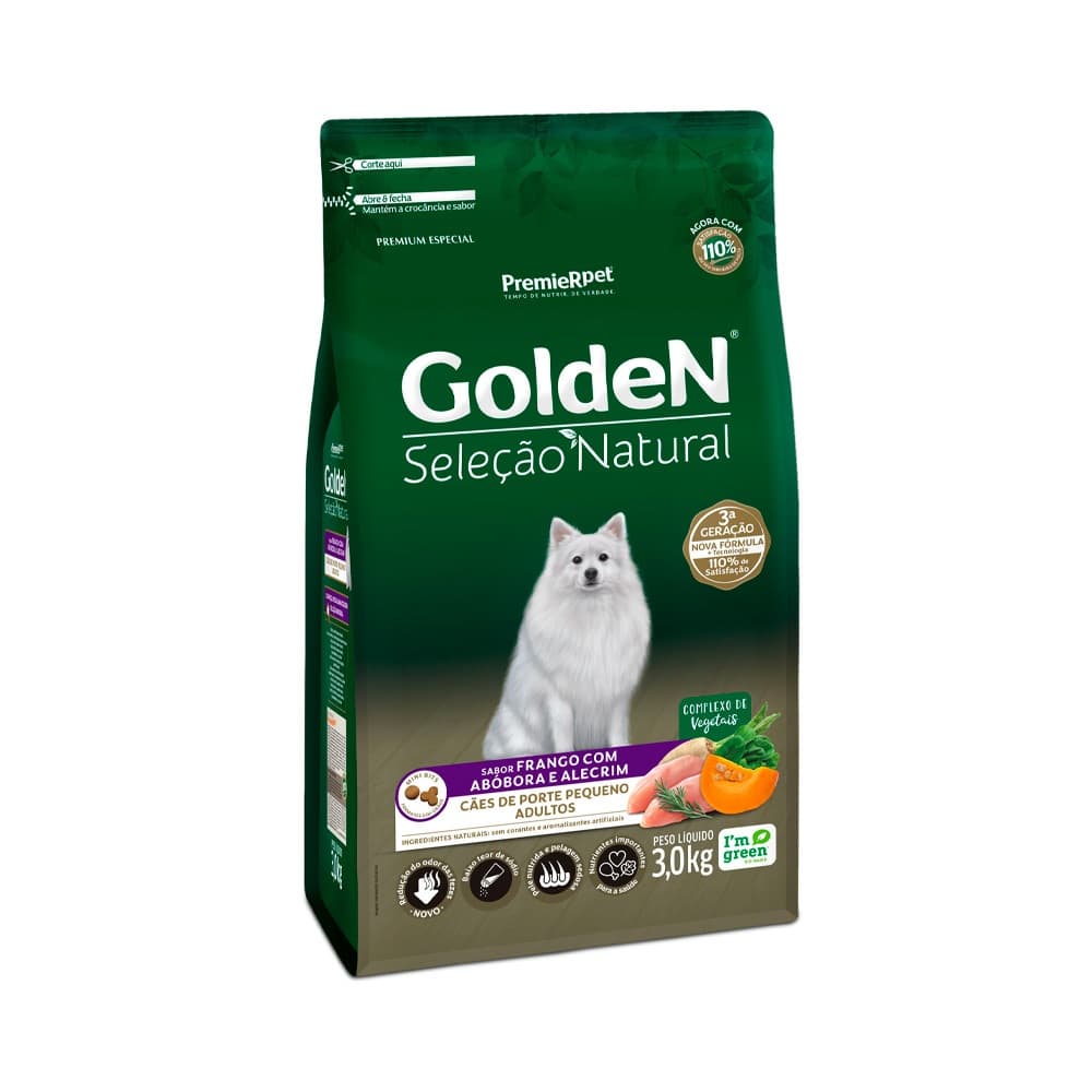 Ração Golden Seleção Natural Cachorro Adulto Frango 3kg