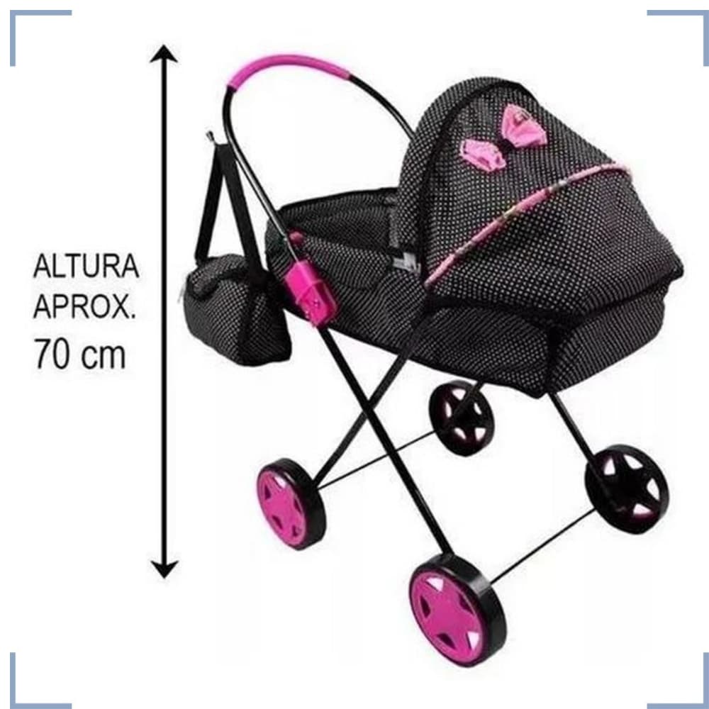 Carrinho De Boneca Bebê Reborn Xikitinha Com Bolsa ∴
