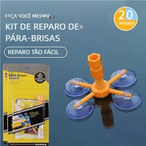 Resina Alemã para Reparo de Parabrisa - Kit para Vidros Trincados de Carro