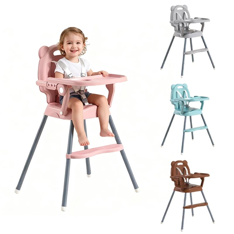 Cadeira Alimentação Bebê Tudo em 1 Ajustável, Mesa e Super Fácil Limpar | Cresce com seu Bebê -P19