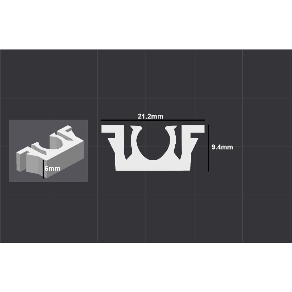 Kit 10x Presilhas para Gabinete Gamer (Trava / Mounting Snaps)