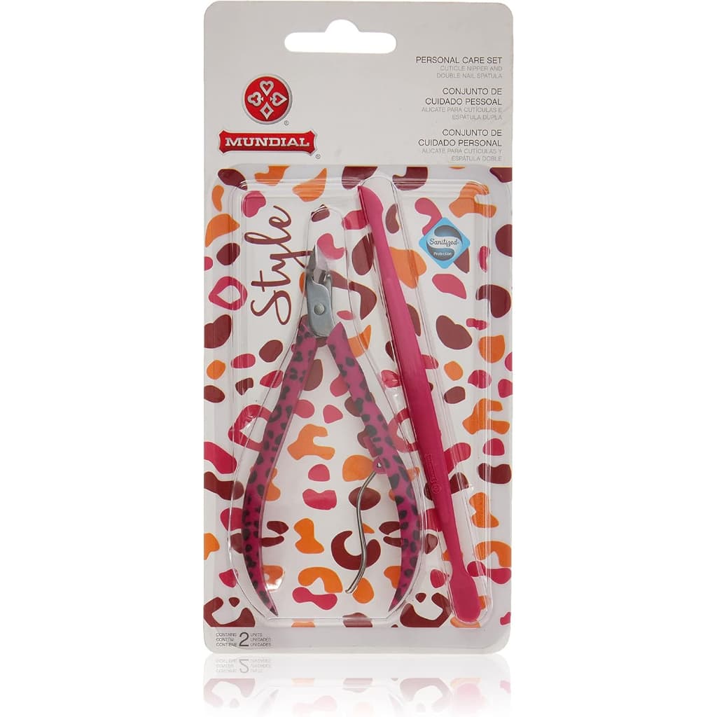 Kit Manicure Completo  Alicate  E ESPATULA MUNDIAL STYLE ORIGINAL COM NOTA FISCAL