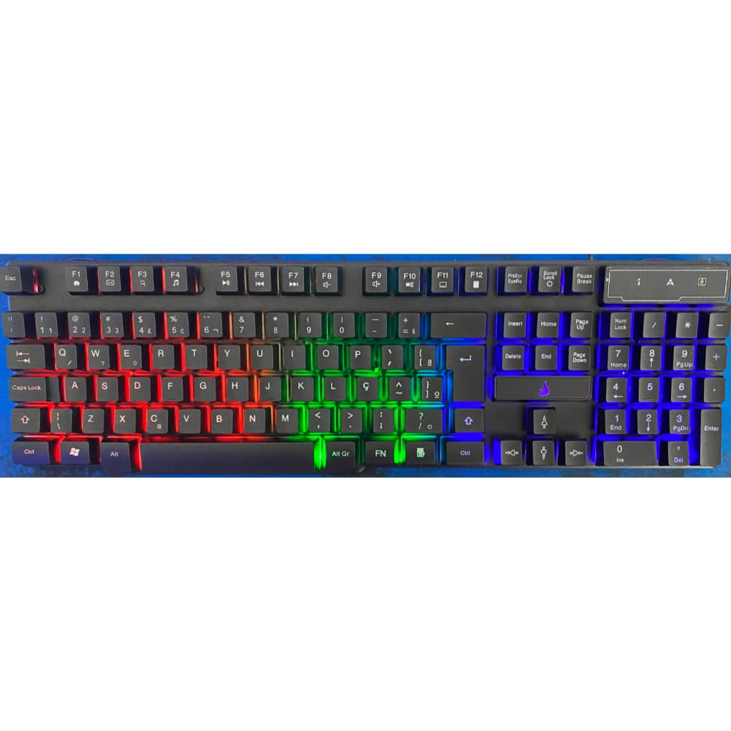Teclado Semi Mecânico Gamer Rise Mode G1 Full, Membrana, USB, Preto