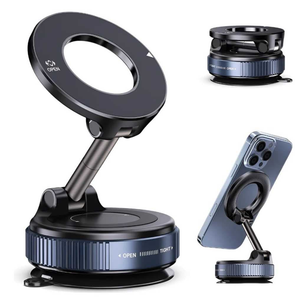 Suporte De Celular Magnético Rotativo 360 Ventosa Forte P/ Carros