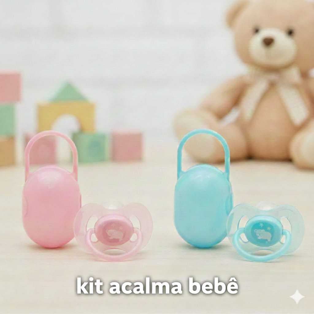 Kit Chupeta e Porta Chupeta Buba – Acalma Bebê