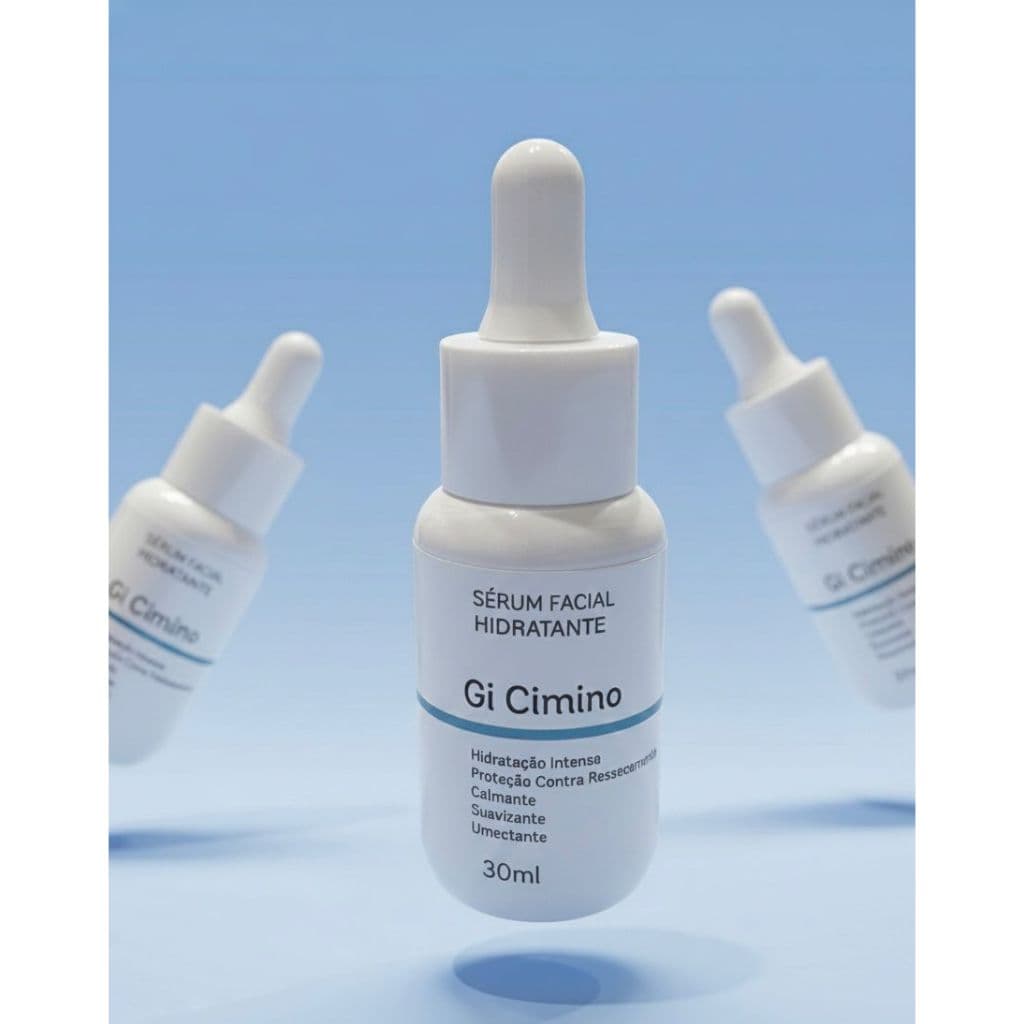 SÉRUM FACIAL ANTI IDADE COM VITAMINA B5 GI CIMINO HIDRATAÇÃO PROFUNDA SKINCARE 30ML. ANTI-SINAIS