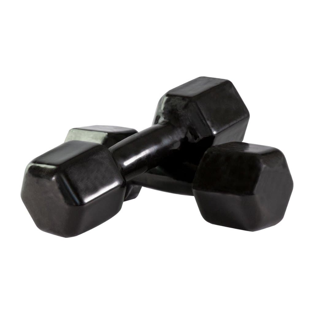 Kit 2 Halteres Emborrachados De 14kg Treino Funcional E Academia