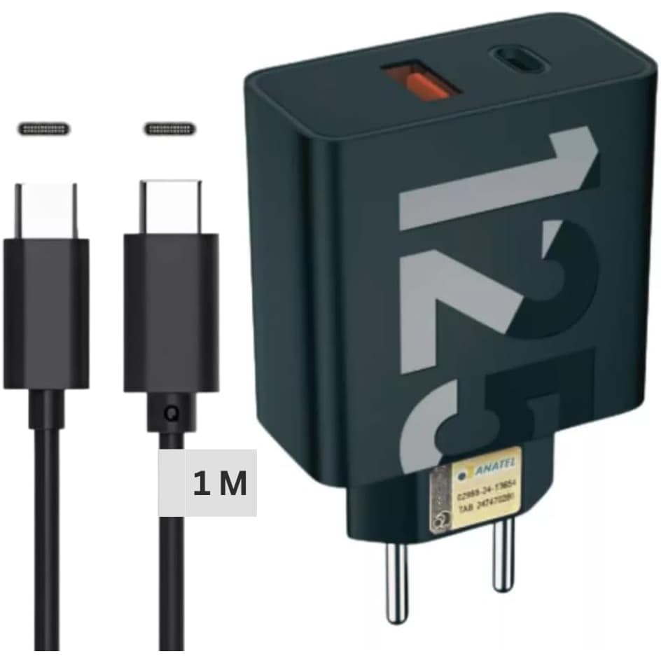 Carregador Turbo 168w/125w/68w/50w Para Celular Com Type C Tipo C Super Rápido