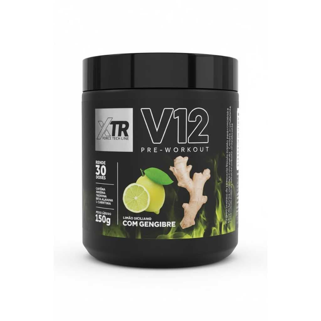 V12 Pre Workout XTR 150g Pré Treino Energia Foco Performance