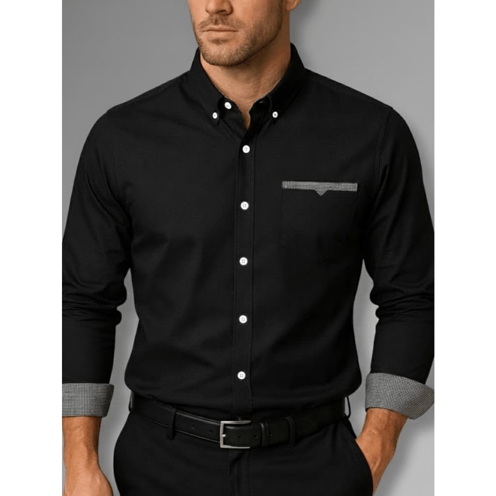 Camisa Social Masculina Manga Longa Slim Fit - Camisa Com Algodão A Pronta Entrega