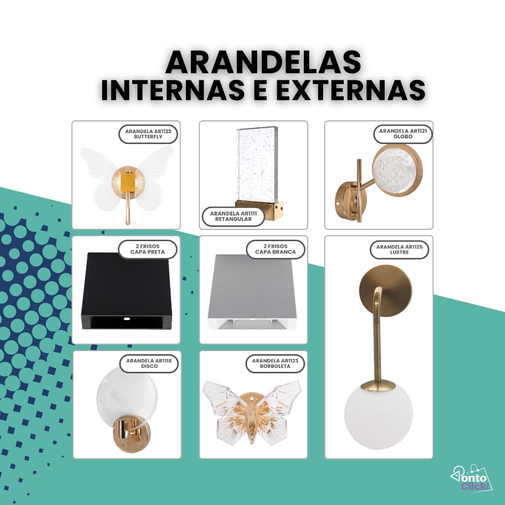 Luminárias Arandela Led Moderno Interno Cristal Acrílico Led Bivolt 110v 220v