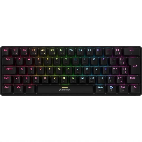 Teclado Mecânico Fortrek Gravity Air Compact 65 TriMode Bluetooth ABNT2 Switch Outemu Brown