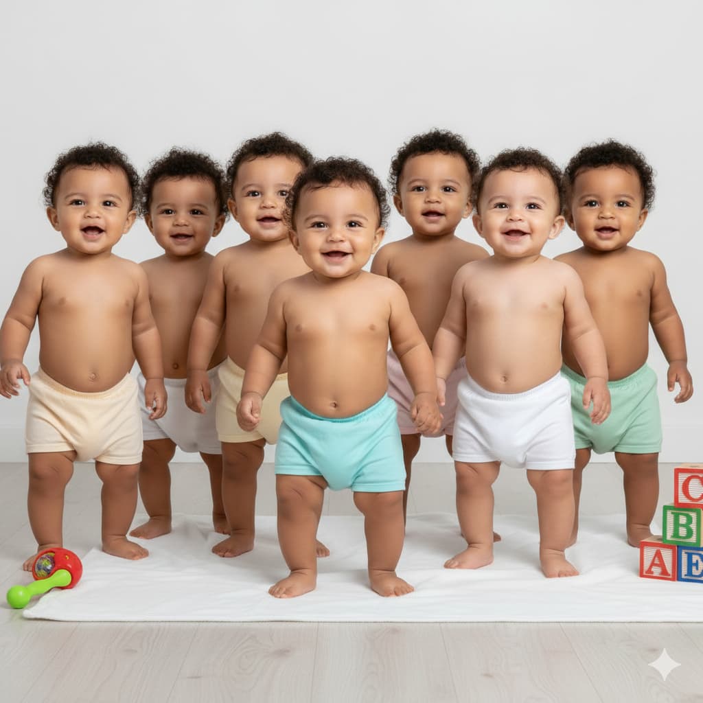 Kit Roupa de Bebê 5 Peças Shorts Tapa Fralda Enxoval RN ao G