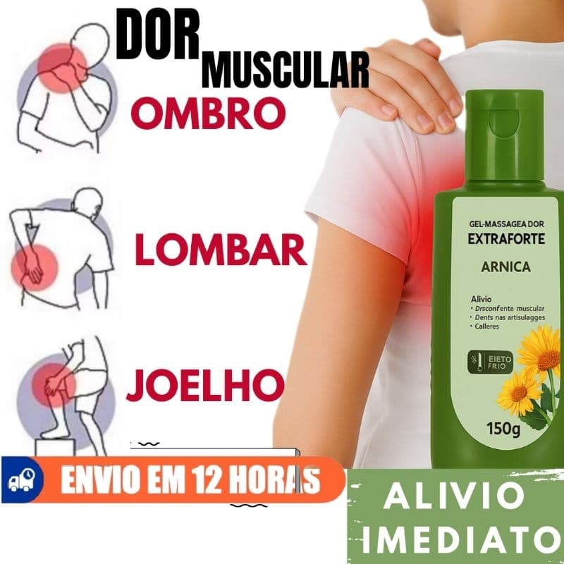 Gel Massageador Arnica Extraforte 150g Desconforto Muscular e Articulações Abelha Rainha