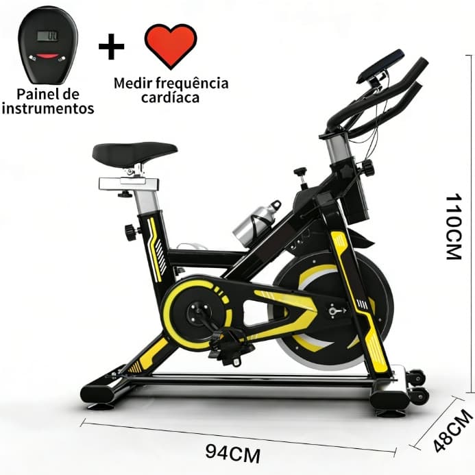 Bicicleta Spinning bicicleta ergometrica Para Exercícios Profissional Sport Suporta até 150kg